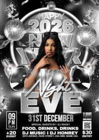 NEW YEAR PARTY A6 template