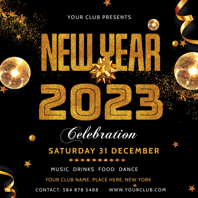 Copy of New Year party | PosterMyWall