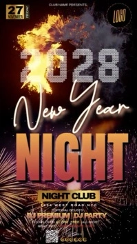 New Year Party Event Template Instagram Story