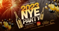 New Year Party Facebook Shared Image template