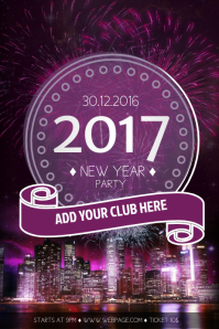 2017 New year Flyer Template | PosterMyWall