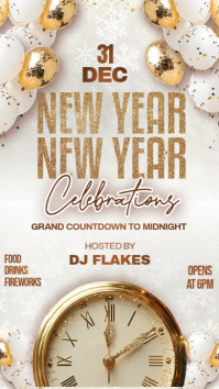 New Year Party Instagram Story template