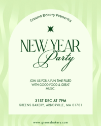 Gul New Year Party Invitation Instagram Portrait Template