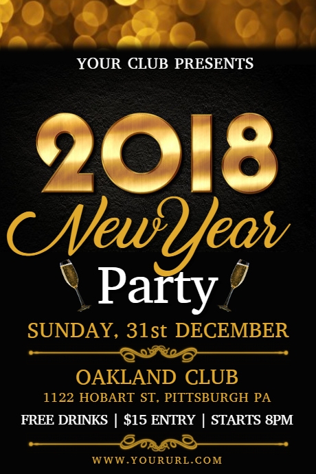 New years eve club flyer template New Year Party Flyer Template | PosterMyWall