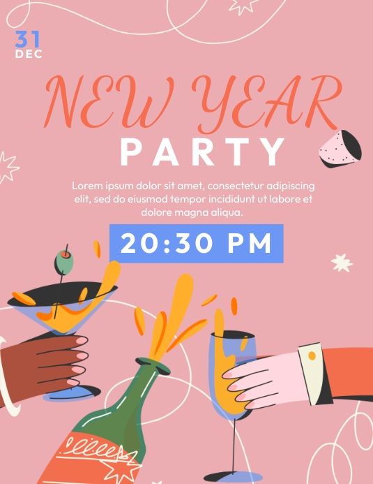Copy of New Year Party Template | PosterMyWall