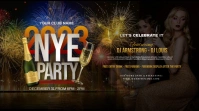 New Year Party Twitter Post template