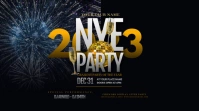 New Year Party Twitter Post template
