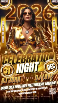 New Year Party Video Template Instagram Story