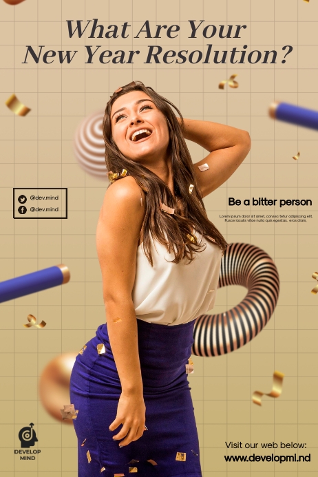 New Year Resolution Template | PosterMyWall