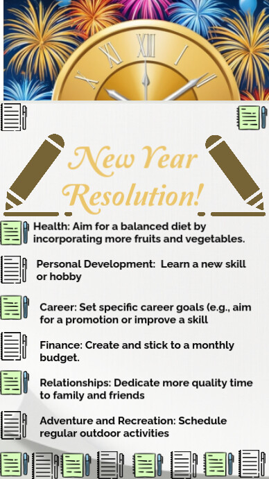 New Year Resolution Template | PosterMyWall