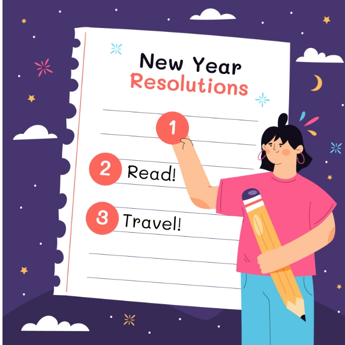 New year resolution flyer design Template | PosterMyWall