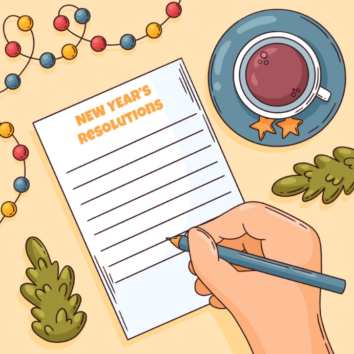 New year resolution flyer design Template | PosterMyWall