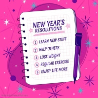 New year resolution poster design template | PosterMyWall