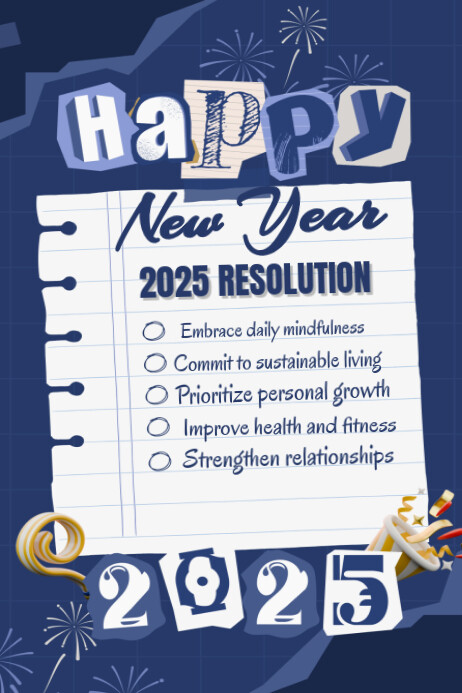 Copy of New Year Resolutions | PosterMyWall