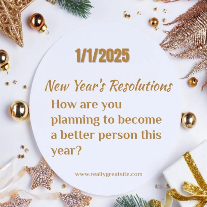 Copy of New Year Resolutions | PosterMyWall