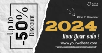New Year Sale Banner 2024 Gambar Bersama Facebook template