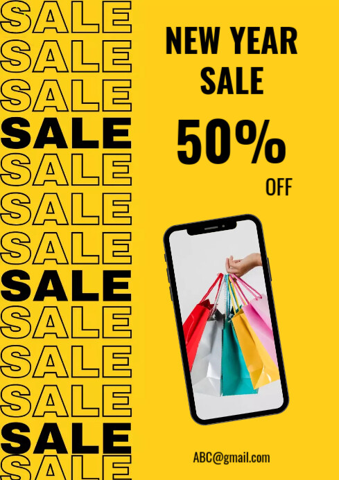 New year sale Template | PosterMyWall