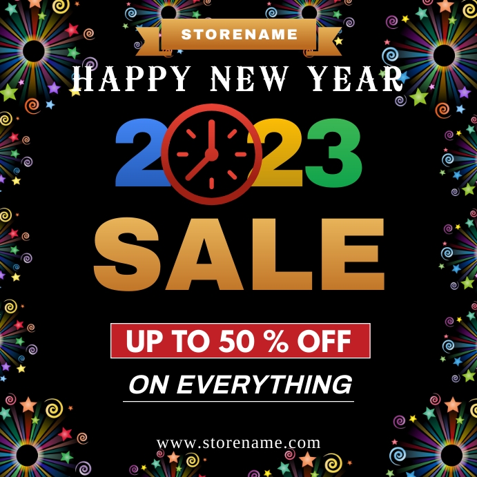 New year sale Template | PosterMyWall