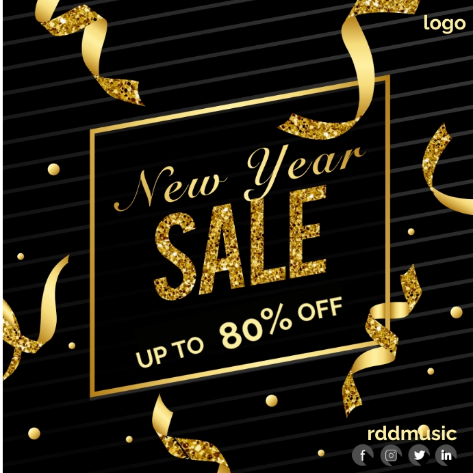 new year sale design template | PosterMyWall
