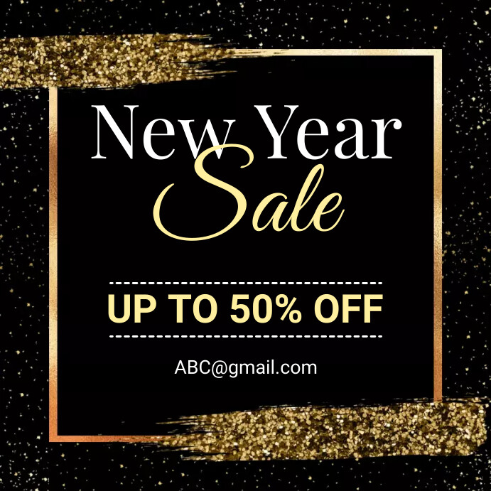 New Year Sale Template | PosterMyWall