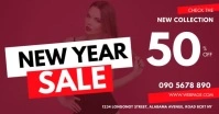 NEW YEAR SALE FLYER Isithombe Esabiwe ku-Facebook template