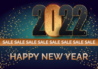 New Year Sale Flyer Template A5