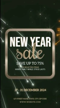 New Year Sale Instagram Story template