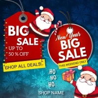 new year sale poster template