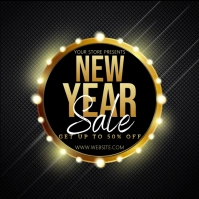 new year SALE SQUARE POST TEMPLATE Carré (1:1)