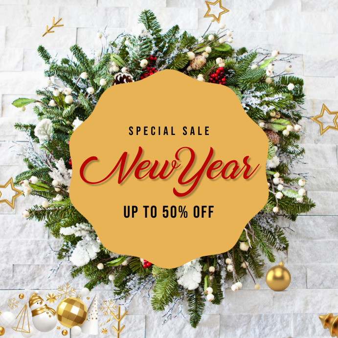 New Year Sale Template | PosterMyWall