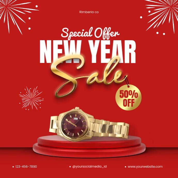new year sale template | PosterMyWall