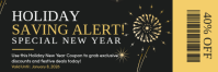 New Year Sale Ticket Koptekst e-mail template