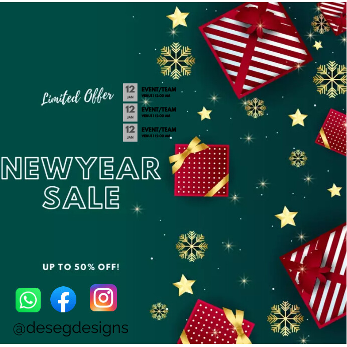 New Year Sales Template PosterMyWall
