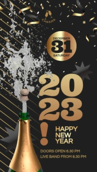 New Year Story Ads Historia de Instagram template