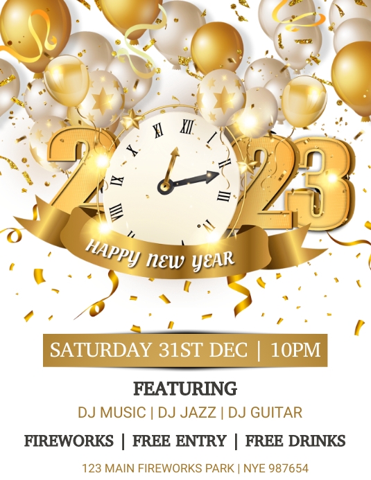 New Year Template Flyer (US Letter)