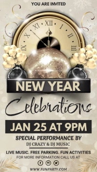 New Year Template Instagram Story