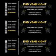 New Year Ticket Instagram Post template