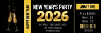 New Year Ticket Email Header template