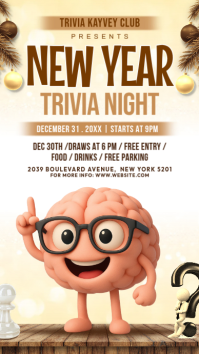 New Year Trivia Night Instagram Story template