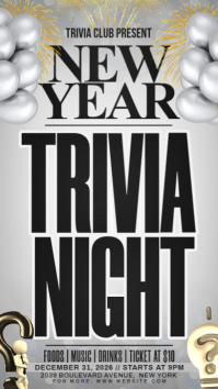 New Year Trivia Night Instagram Story template