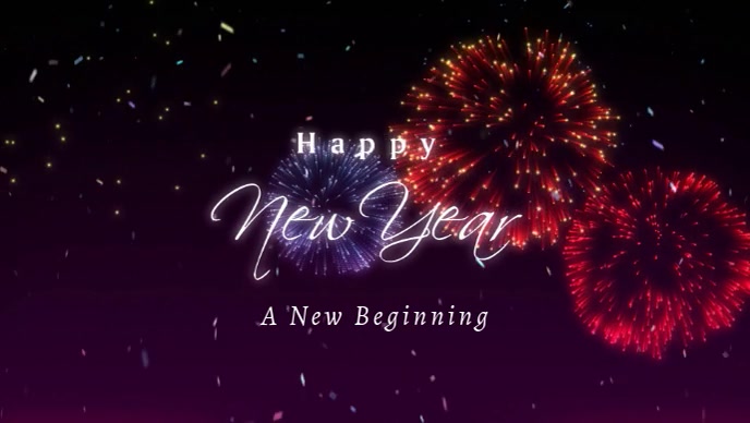 Tahun Baru Video Sampul Facebook Templat Postermywall