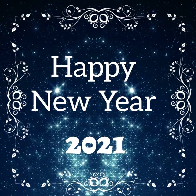 new year video greetings Wpis na Instagrama template