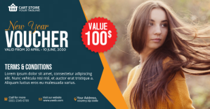 Biru New Year Voucher Facebook Shared Image Template