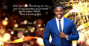 New year Wish Facebook-annonce template