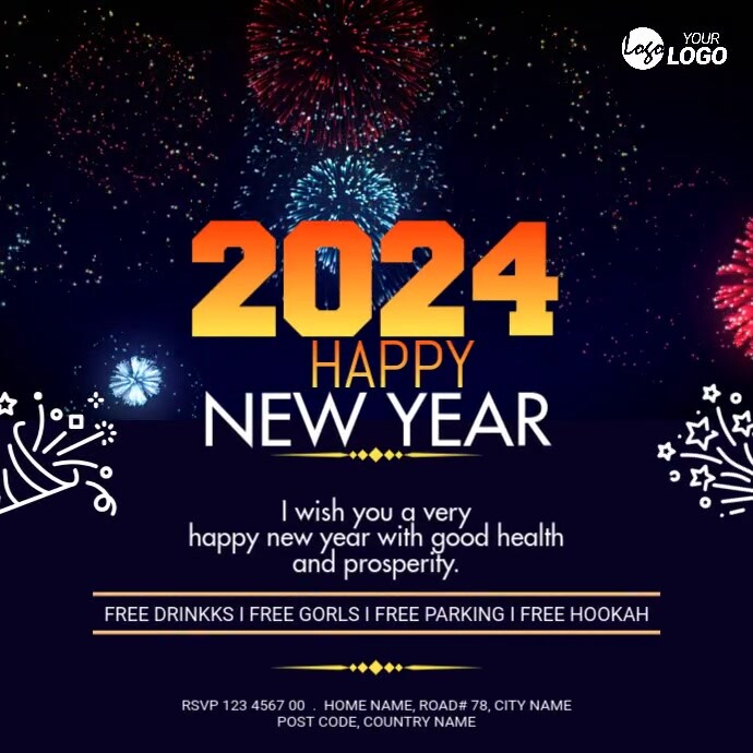New Year Wish Template PosterMyWall