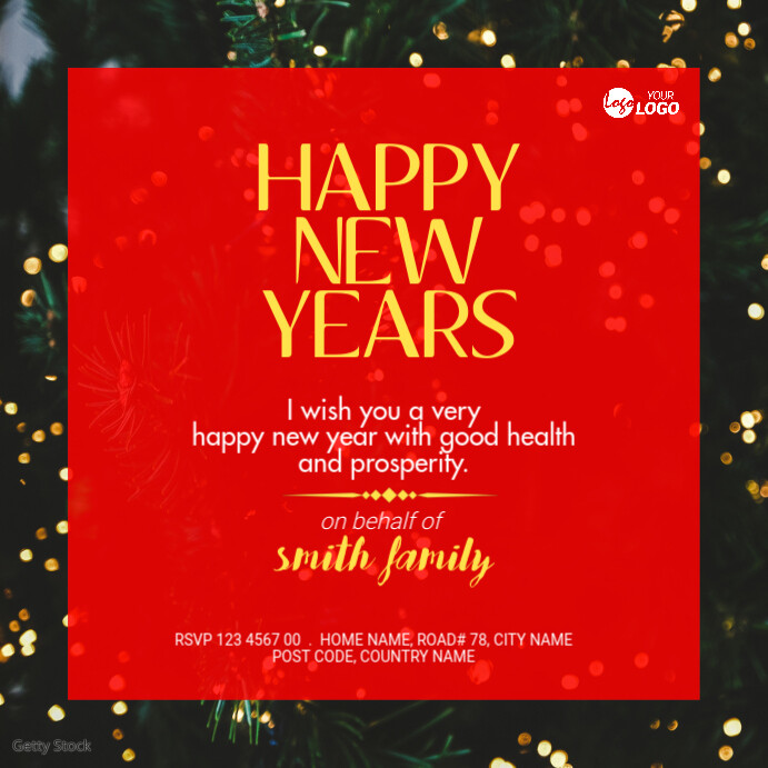 New Year Wish Template PosterMyWall