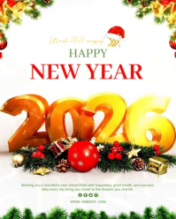 New Year Wish Tumblr Graphic Instagram Portrait template