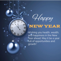 New year wishes Square (1:1) template