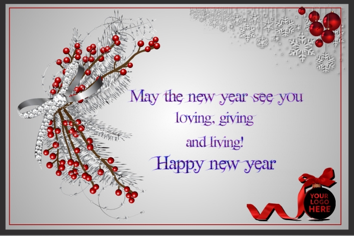 New Year Wishes Template | PosterMyWall