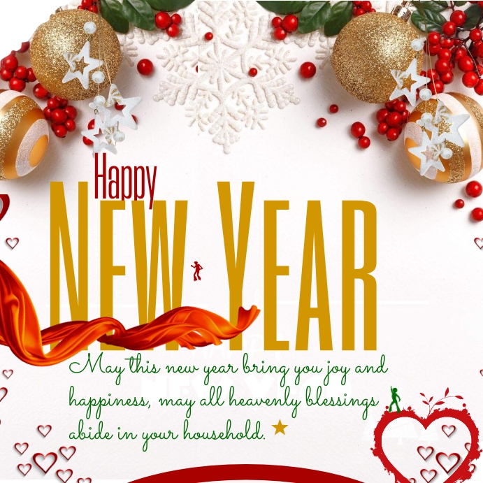 New Year wishes Template | PosterMyWall